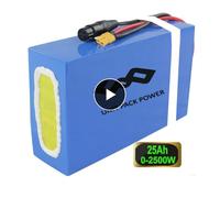 UPP Batterie 60V 25Ah(26Ah) 2000W 2200W - Batterie de vélo électrique au Lithium-ION,XT60 - Lito Batterie 60V0lt 2000W kit de Conversion ebike Batterie