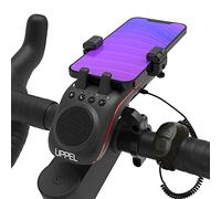 UPPEL Enceinte Bluetooth Vélo Haut Parleur Exterieur pour Bluetooth V5.1 5000mAh / Lumière/Sonnette/Support Téléphone de Vélo Appel Mains Libres Carte TF 10 en 1 (Noir)