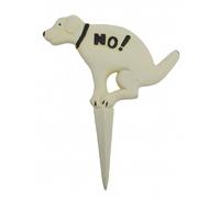 Upper Deck en Fonte Chien Yard Sign Accroupie (Chien) no.