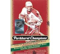 Upper Deck Parkhurst Champions Hockey Series Blaster Box sorti en 2024 avec 5 cartes parallèles argentées par boîte Plus