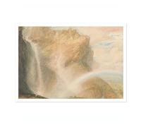 Upper Fall Of The Reichenbach Joseph Mallord William Turner, impression d'art classique, exposition d'art romantisme, art mural, décoration d'intérieur vintage, A3 (impression uniquement) - 42 x 29,7