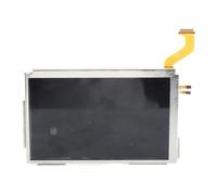 Upper LCD Screen Display Replacement for 3DS XL System Games Premium Quality Top Display High Reliability Glass Black Silver 123x77x4mm