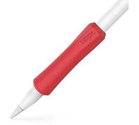 UPPERCASE Designs NimbleGrip Support ergonomique double face en silicone de qualité supérieure, compatible avec Apple Pencil Pro, USB-C, 2e génération, 1ère génération (rouge)