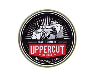 Uppercut Deluxe Matte Pomade Hair Styling Product For Men With A Medium Hold, No Shine Water Based Matte Hair Styling Product Easy Wash Out, No Residue 100g