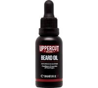Uppercut Deluxe Huile à Barbe, Conditionneur Léger pour Barbe avec des Huiles Essentielles pour Nourrir la Barbe, Application Douce et Finition Légère, Parfum Patchouli et Cuir 30ml