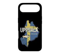 Uppsala Suède Carte de Province rétro Souvenir Vintage Coque pour iPhone Air