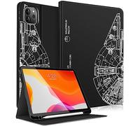 Uppuppy for iPad Air 13 inch M2/M3, Pro 12.9 Case - Cute Women Girls Boy Men TeensBlack Pencil Holder Folio Cover for Apple Air 13" 2024/2025, Pro 6th/5th/4th/3rd Generation Case