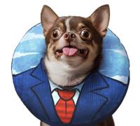 UPPYS Collier en forme de donut pour petit chien - Cône gonflable alternative pour la récupération après chirurgie - Cône pour chien de petite taille - Colliers gonflables pour chien après chirurgie -