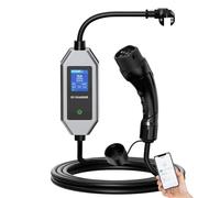 UPQQBZFZD 3.6KW 16A Type 2 EV Charger Type1 GB/T EVSE Charging Cable with Gun Mount WiFi Bluetooth APP Remote Control Single Phase(5m type2 with app)