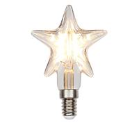 UPQRSG Ampoule LED en Forme D'Étoile, Ampoule de Base E14 Ampoules Transparentes en Forme de Pentagramme, Lumière de Noël en Forme D'Étoile, 2700K Protection des Yeux Ampoule LED Décorative 220V 1,8W