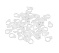UPQRSG Lot de 50 Adaptateurs de Clip D'Aide Auditive Universels en Silicone pour Cordon D'Aide Auditive, Adaptateur de Clip D'Aide Auditive de Rechange Flexible pour Longe Anti Perte(L)