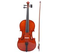 UPQRSG Violon en épicéa massif de 40,6 cm, kit complet 4/4 pour débutants avec étui à archet, colophane, alto multifonctionnel pour débutant, instrument à cordes coloré VA?35