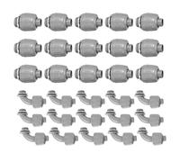 Uprgades - Connecteurs étanches en PVC à effet élevé - Adaptateurs de conduits non métalliques pour systèmes électriques extérieurs - Outil sans connecteurs d'installation