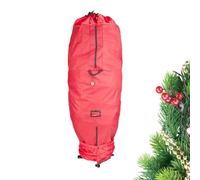 Upright Christmas Tree Storage Bag | PE, 84x244cm, Red | Waterproof Dustproof Cover For 8ft Assembled Trees | Stand-Up Storage For Artificial Christmas Tree, Garland & Wreath