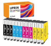 UPRIIN 12-Pack WF-2960 Cartouche d'encre Compatible pour Epson 503XL | Compatible pour Epson Expression Home XP-5200 XP5200 XP-5205 Epson Workforce WF-2960 WF-2960DWF WF-2965 (8 Paquets)
