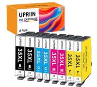 UPRIIN 35XL Cartouche d'encre Compatible avec Epson 35XL WF-4720 | Compatible avec WorkForce Pro WF-4720DWF WF-4725DWF WF-4730DTWF WF-4740DWF WF-4720 WF-4725 WF-4730 WF-4740 (Lot de 8)