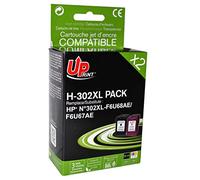 123CONSOMMABLES - 302 XL - Pack de 2 cartouches d'encre compatible avec HP 302 XL Noir et Couleur Cartouche Encre pour OfficeJet 3831 3833 3830, DeskJet 3630 2130 3632, Envy 4520 4525 4527 (1 Noir, 1