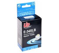UPrint E-34XLB - 23.4 ml - noir - compatible - cartouche d'encre - pour Epson WorkForce Pro WF-3720DWF, WF-3725DWF Noir
