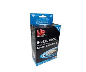 Uprint 5 Cartouche d'encre Compatible avec EPSON 26 26XL Ours Polaire | Marque UPrint E-26XL PACK, Compatible XP510/XP520/XP600/XP605/XP610, Compatible XP615/XP620/XP625/XP700