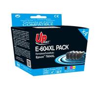 UPrint E-604XL - Pack de 4 - noir, jaune, cyan, magenta - compatible - cartouche d'encre (alternative pour : Epson C13T10H64510) - pour Epson Expression Home XP-2200; WorkForce WF-2910DWF...