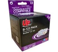 UPrint B-123 - Pack de 4 - noir, jaune, cyan, magenta - compatible - cartouche d'encre - pour Brother DCP-J100, J105, J132, J152, J552, J752, MFC-J245, J470, J650, J6520, J6720, J6920 G