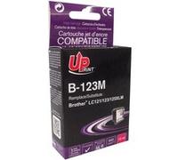 UPrint B-123M - 10 ml - taille XL - magenta - compatible - cartouche d'encre (alternative pour : Brother LC121M, Brother LC123M, Brother LC125M) - pour Brother DCP-J100, DCP-J105, DCP-J132W, DCP-J4110