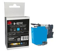 UPrint B-521C - 8 ml - cyan - compatible - boîte de suspension - cartouche d'encre (alternative pour : Brother LC521C) - pour Brother DCP-J1260W, DCP-J1310DW, DCP-J1313DW, DCP-J1460DW