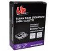 UPrint BR241 - Adhésif standard - noir sur blanc - rouleau (1,8 cm x 8 m) 1 cassette(s) ruban laminé - pour Brother PT-D600; P-Touch PT-18, 2470, 3600, D450, D800, E500, E550, H101, H500, P750, P900