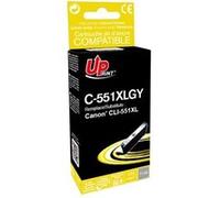 UPrint C-551XLGY - 11 ml - gris - compatible - remanufacturé - cartouche d'encre (alternative pour : Canon CLI-551GY XL) - pour Canon PIXMA iP8750, iX6850, MG5655, MG6350, MG7150, MG7550 Gris G