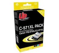 UPrint C-570/571XL PACK - Pack de 5 - noir, jaune, cyan, magenta - compatible - remanufacturé - cartouche d'encre (alternative pour : Canon CLI-571XL, Canon PGI-570XL) - pour Canon PIXMA TS5051, TS505