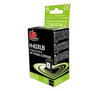 UPrint Cartouche d'encre remanufacturée H-62XLB 20 ml XL noire compatible HP 62XL