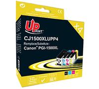 Uprint Cartouches d'encre Compatibles avec Canon PGI-1500 XL - Lot de 4