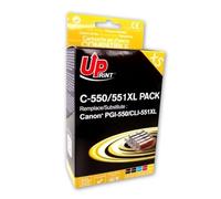 Uprint Cartouches d'encre Compatibles avec Canon PGI-550 CLI-551 Lot de 5