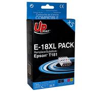 Uprint - Cartouches d'encre Compatibles avec EPSON 18 18 XL - Lot de 5