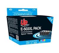 UPrint Cartouches d'encre E-503XL Pack de 4 noir/jaune/cyan/magenta compatibles pour Epson