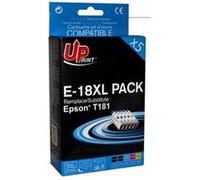 UPrint E-18XL PACK - Pack de 5 - noir, jaune, cyan, magenta - compatible - remanufacturé - cartouche d'encre (alternative pour : Epson T1815) - pour Epson Expression Home XP-102, 212, 215, 225, 312, 3