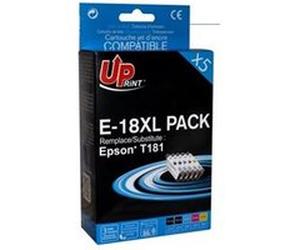 UPrint E-18XL PACK - Pack de 5 - noir, jaune, cyan, magenta - compatible - remanufacturé - cartouche d'encre (alternative pour : Epson T1815) - pour Epson Expression Home XP-102, 212, 215, 225, 312, 3
