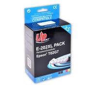 UPrint E-202XL - Pack de 5 - noir, jaune, cyan, magenta - compatible - cartouche d'encre (alternative pour : Epson C13T02G74010) - pour Epson Expression Premium XP-6000, XP-6005