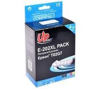 UPrint Cartouches d'encre Pack 5 E-202XL Noir Jaune Cyan Magenta – Compatible Epson XP-6000/XP-6005