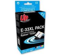 UPrint E-33XL - Pack de 5 - noir, jaune, cyan, magenta, photo noire - compatible - remanufacturé - cartouche d'encre (alternative pour : Epson T3357) - pour Epson Expression Home XP-830; Expression Pr