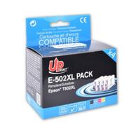 UPrint E-502XL - Pack de 4 - noir, jaune, cyan, magenta - compatible - cartouche d'encre (alternative pour : Epson C13T02W64010) - pour Epson Expression Home XP-5100, 5105, 5150, 5155; WorkForce WF-28