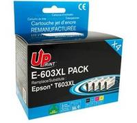 UPrint E-603XL - Pack de 4 - noir, jaune, cyan, magenta - compatible - remanufacturé - cartouche d'encre (alternative pour : Epson 603XL)