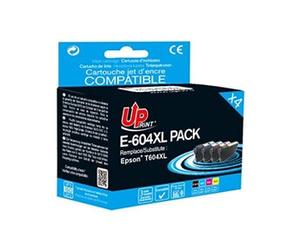 UPrint E-604XL - Pack de 4 - noir, jaune, cyan, magenta - compatible - cartouche d'encre (alternative pour : Epson C13T10H64510) - pour Epson