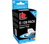 UPrint encre compatible avec C13T128, E-128 PACK, 1xnoir/1xcyan/1xmagenta/1xyja, 4x10ml