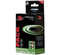 UPrint H-300XL PACK - Pack de 2 - taille XL - noir, couleur (cyan, magenta, jaune) - compatible - remanufacturé - cartouche d'encre (alternative
