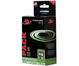 UPrint H-300XL PACK - Pack de 2 - taille XL - noir, couleur (cyan, magenta, jaune) - compatible - remanufacturé - cartouche d'encre (alternative pour : HP 300XL) - pour HP Deskjet F4210, F4213, F4235,