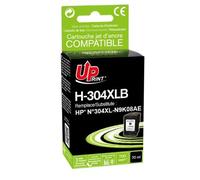 UPrint H-304XLB - 20 ml - noir - compatible - remanufacturé - cartouche d'encre (alternative pour : HP 304XL) - pour HP AMP 130; Deskjet 26XX, 37XX; ENVY 50XX