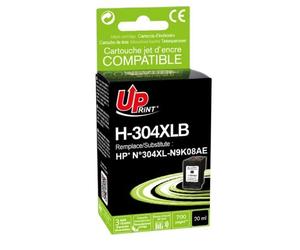 UPrint H-304XLB - 20 ml - noir - compatible - remanufacturé - cartouche d'encre (alternative pour : HP 304XL) - pour HP AMP 130; Deskjet 26XX, 37XX; ENVY 50XX