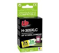 UPrint H-305XLCL - 18 ml - couleur (cyan, magenta, jaune) - compatible - remanufacturé - cartouche d'encre (alternative pour : HP 305XL) - pour HP