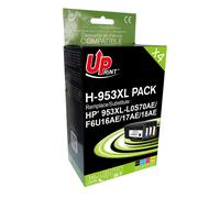 UPrint H-953XL-PACK - Pack de 4 - noir, cyan, jaune, magenta - compatible - boîte de suspension - remanufacturé - cartouche d'encre (alternative pour : HP F6U16AE, HP F6U17AE, HP L0S70AE, HP...